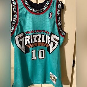 Vancouver Grizzlies Teal Basketball Jersey